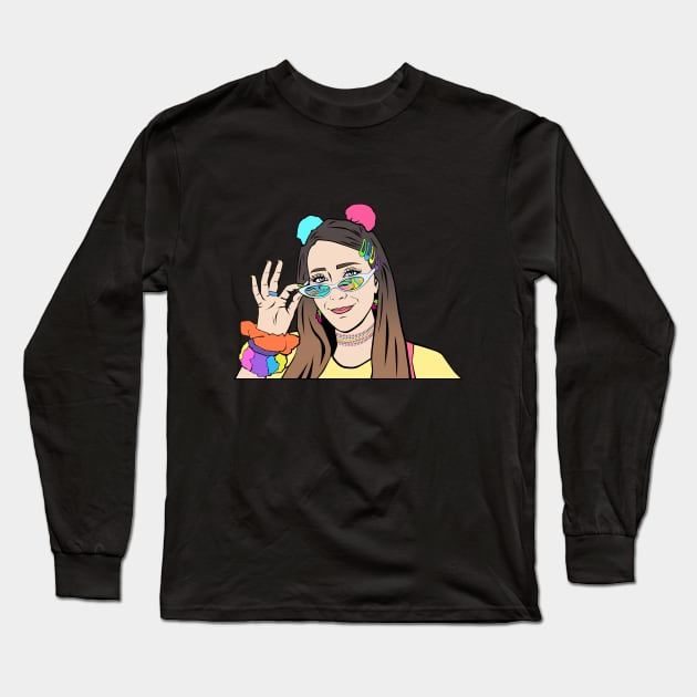 Jenna Marbles Long Sleeve T-Shirt by miyku